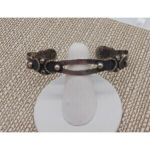 Mexico 925 Silver Cuff Bracelet Taxco Native Mexicana Vintage Small